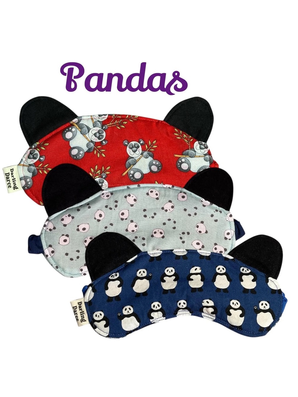Panda Theme Sleep Mask for Kids, New Handmade